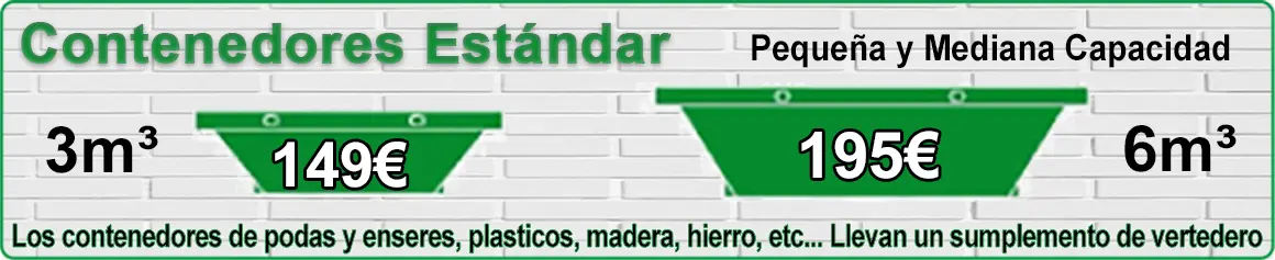 precios contenedores para escombro